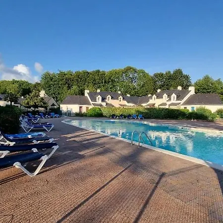 Cottage Paisible Au Coeur Du Golf Saint Laurent , Linge De Maison Et Menage Inclus Ploemel Exterior foto